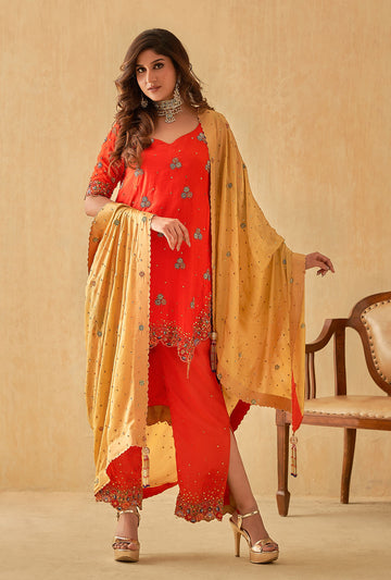 Asymmetrical Kurti Set