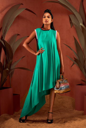 Asymmetric Sleeveless Dress