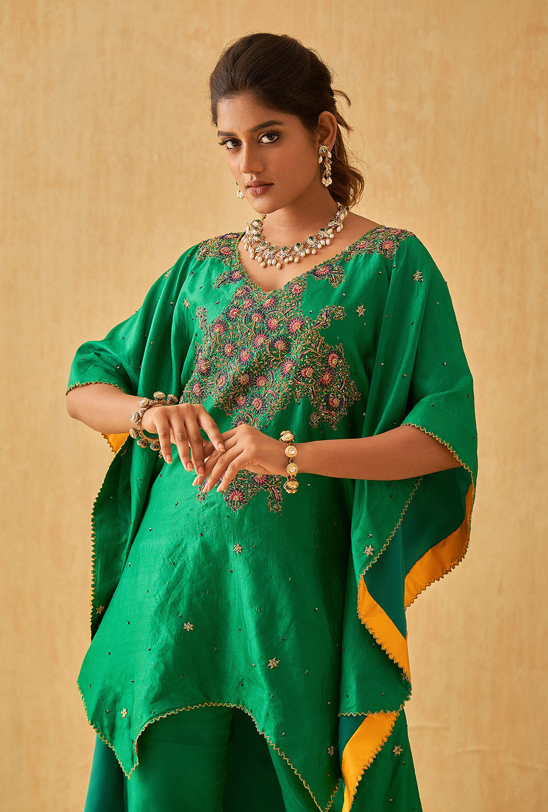 Asymmetrical  Kaftan Co-ord Set
