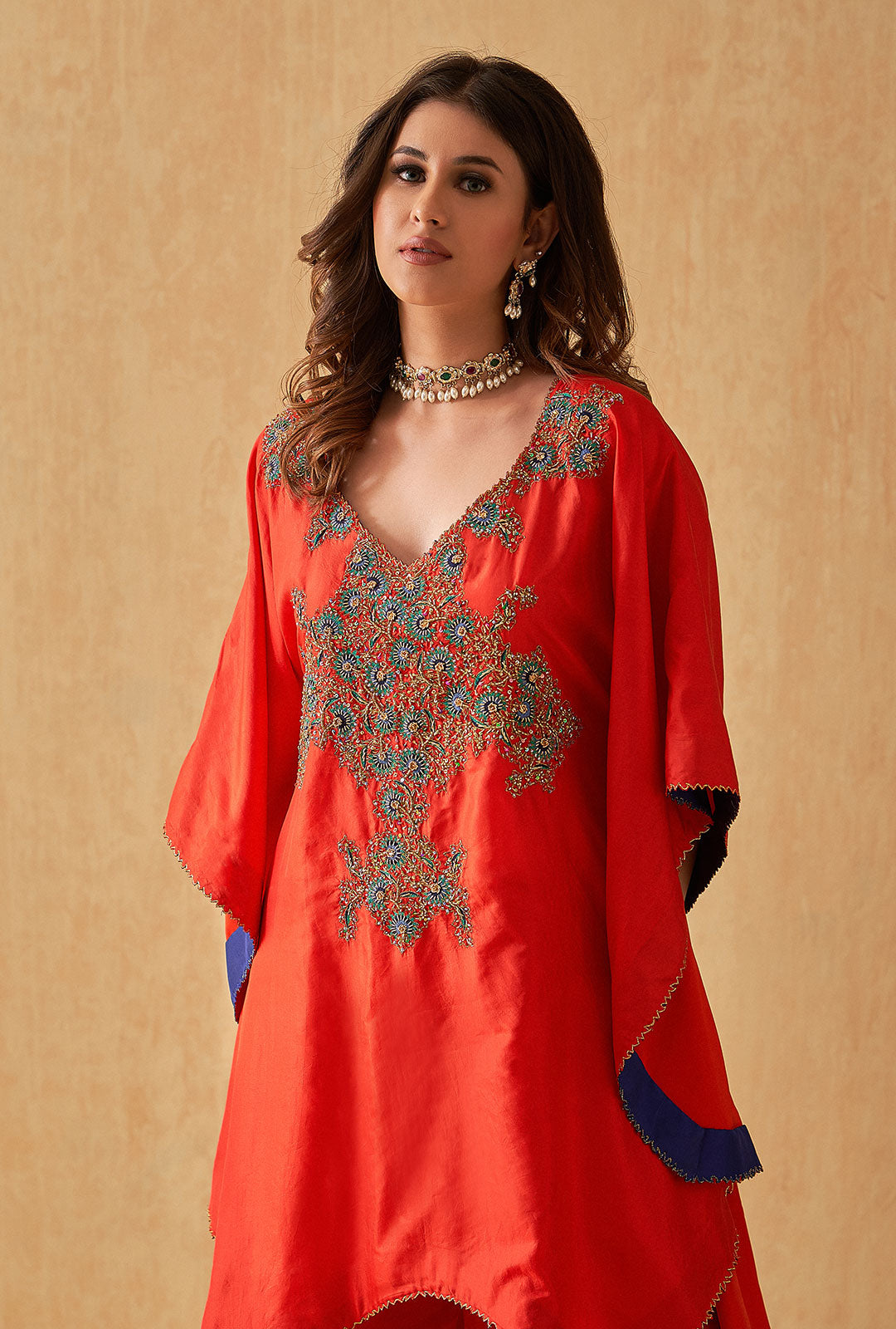 Asymmetrical  Kaftan Co-ord Set