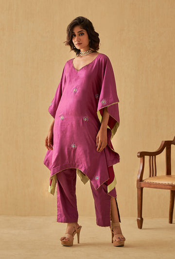 Asymmetrical  Kaftan Co-ord Set