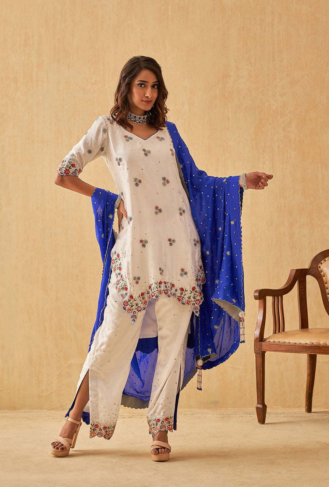 Asymmetrical Kurti Set