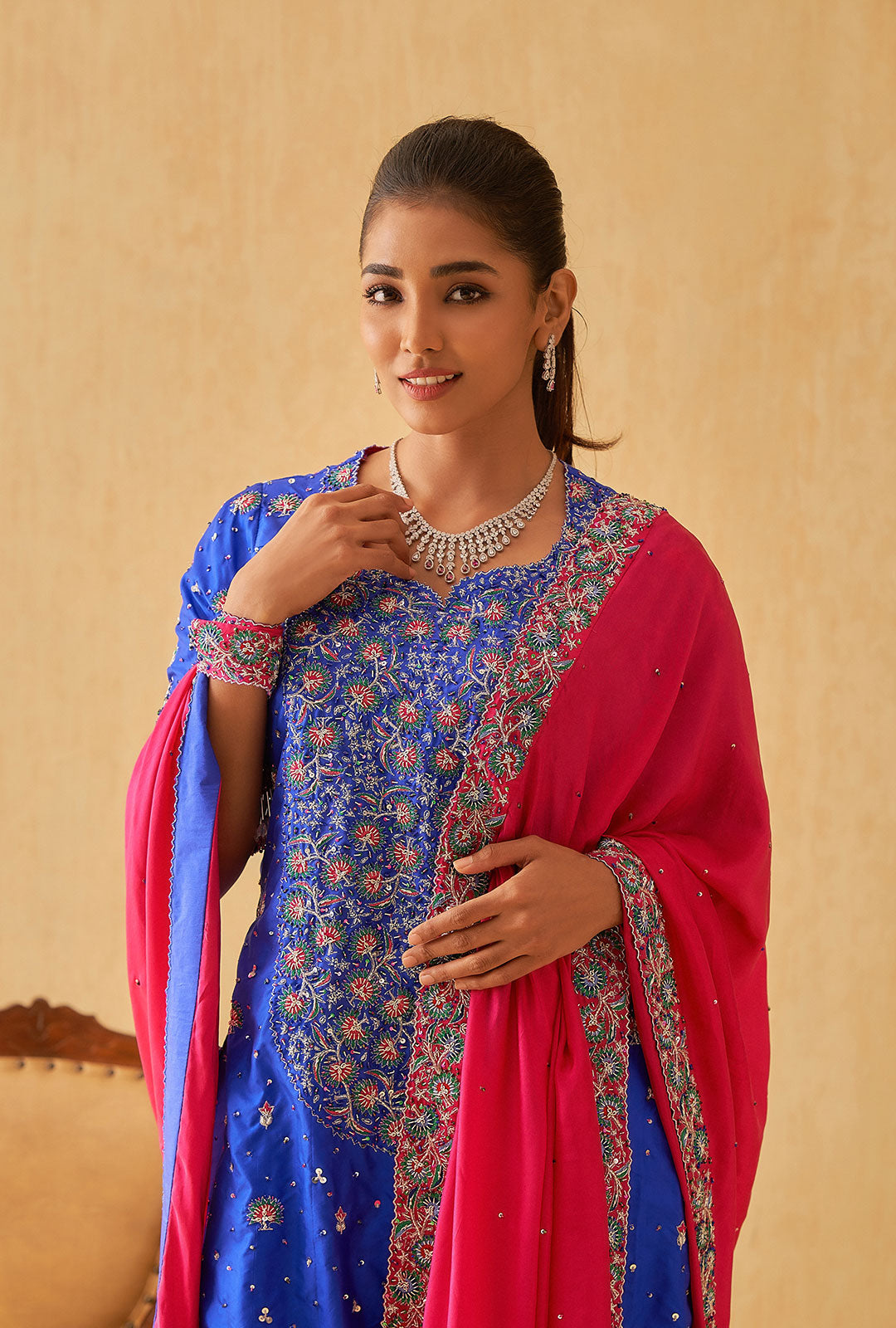 Embroidered Kurti Set