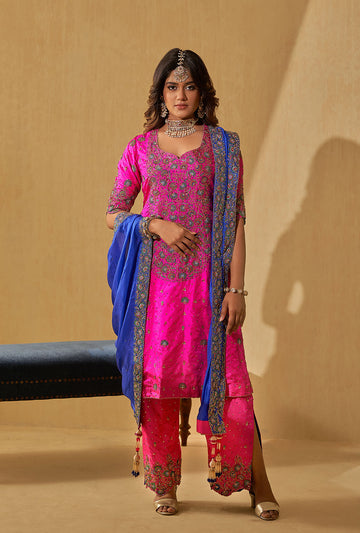 Embroidered Kurti Set
