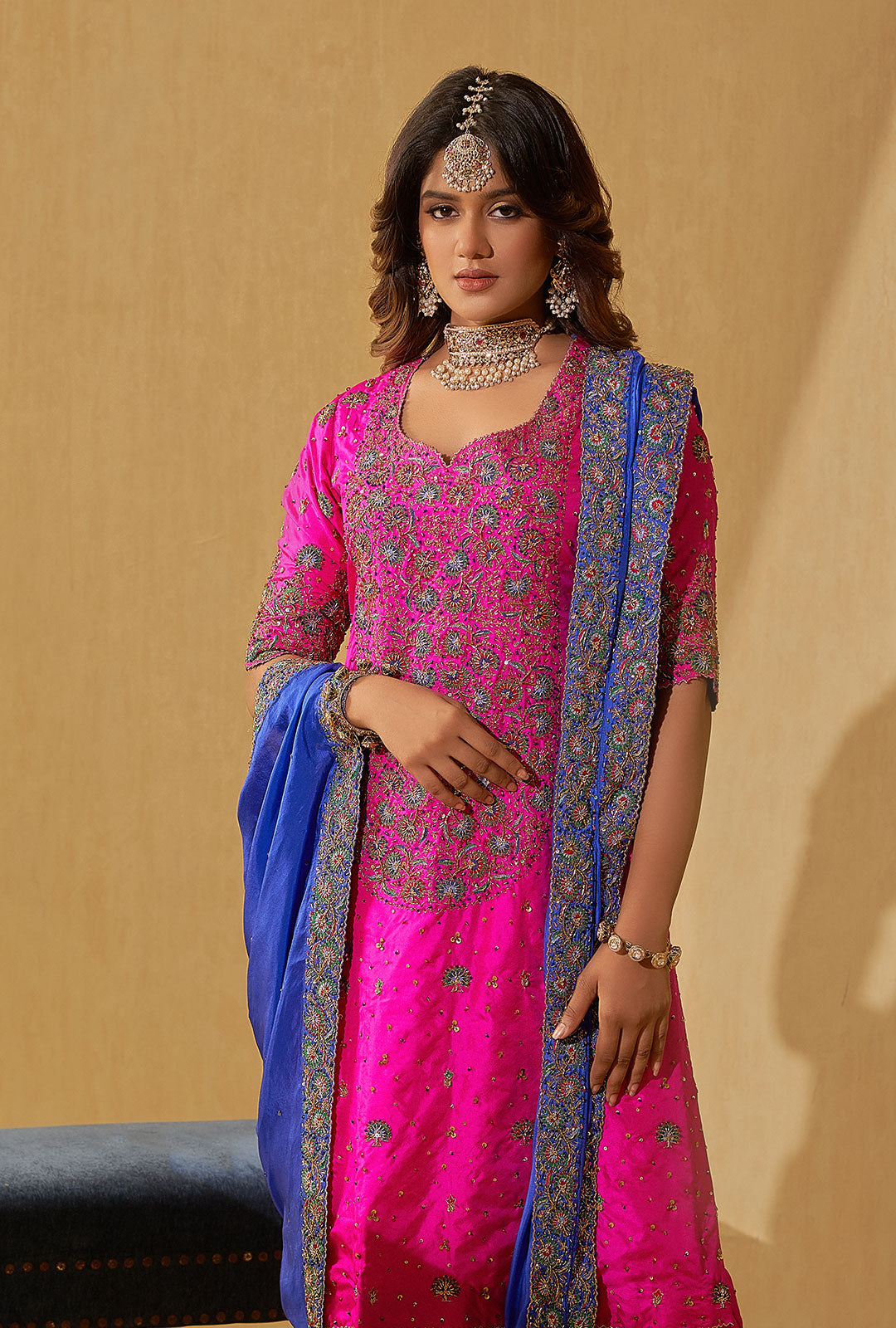 Embroidered Kurti Set