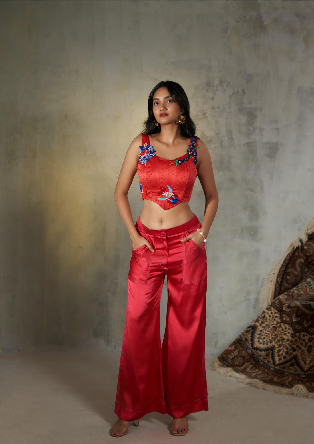 Corset With Low Waist Pants