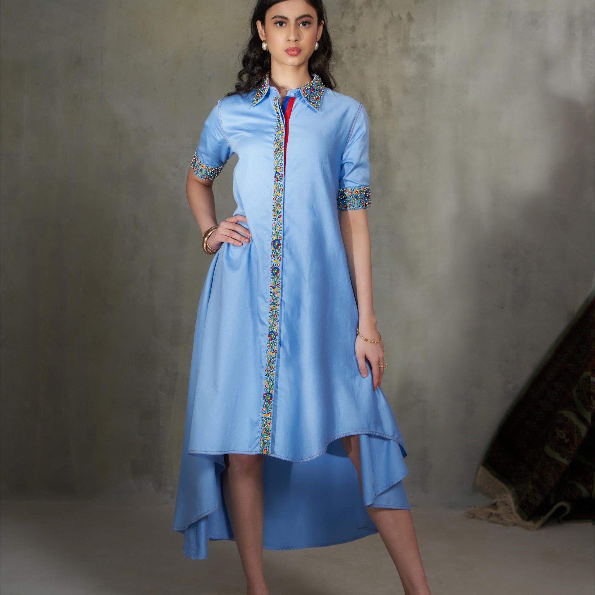 Assymetrical Shirt Dress