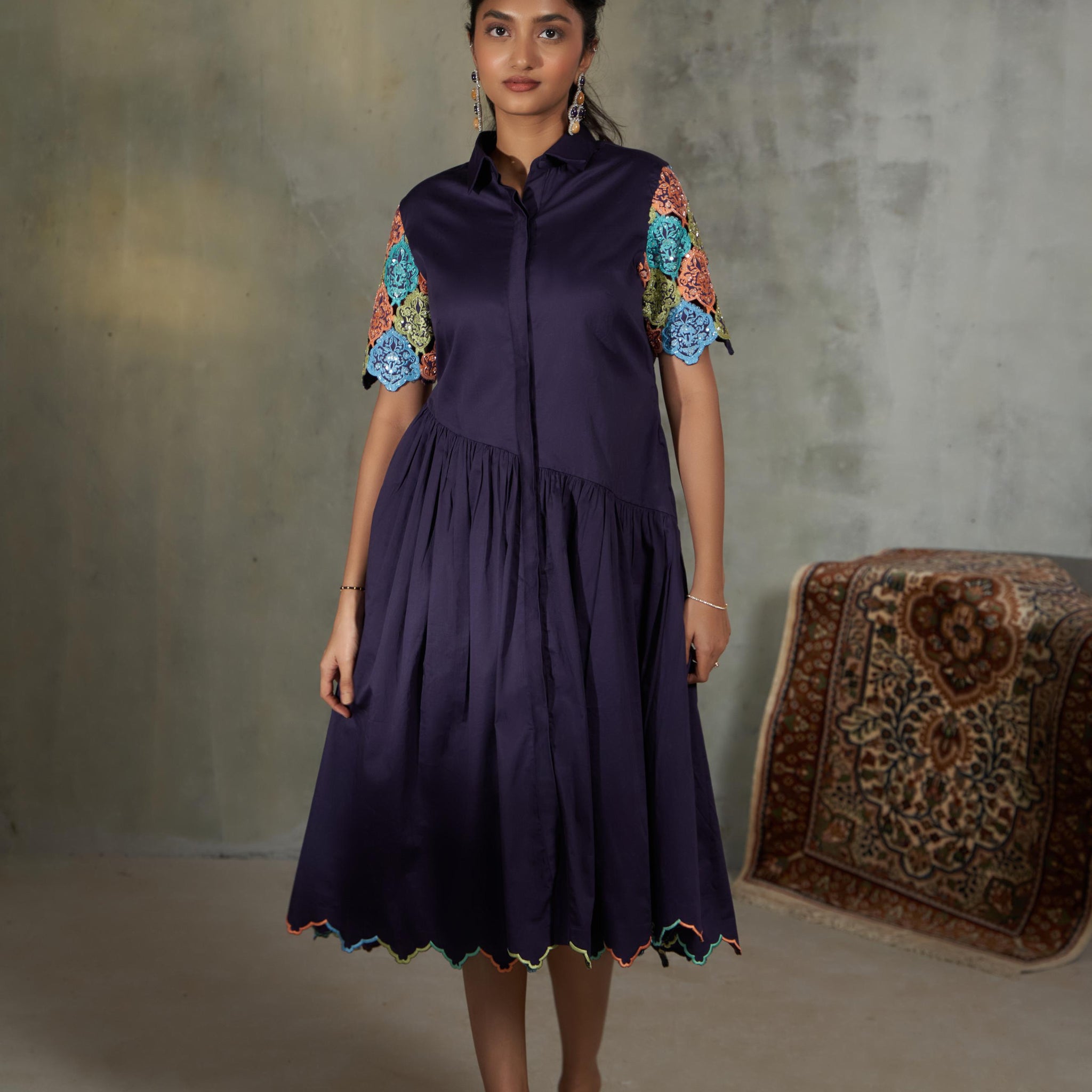 Dress With Cutwork Detail