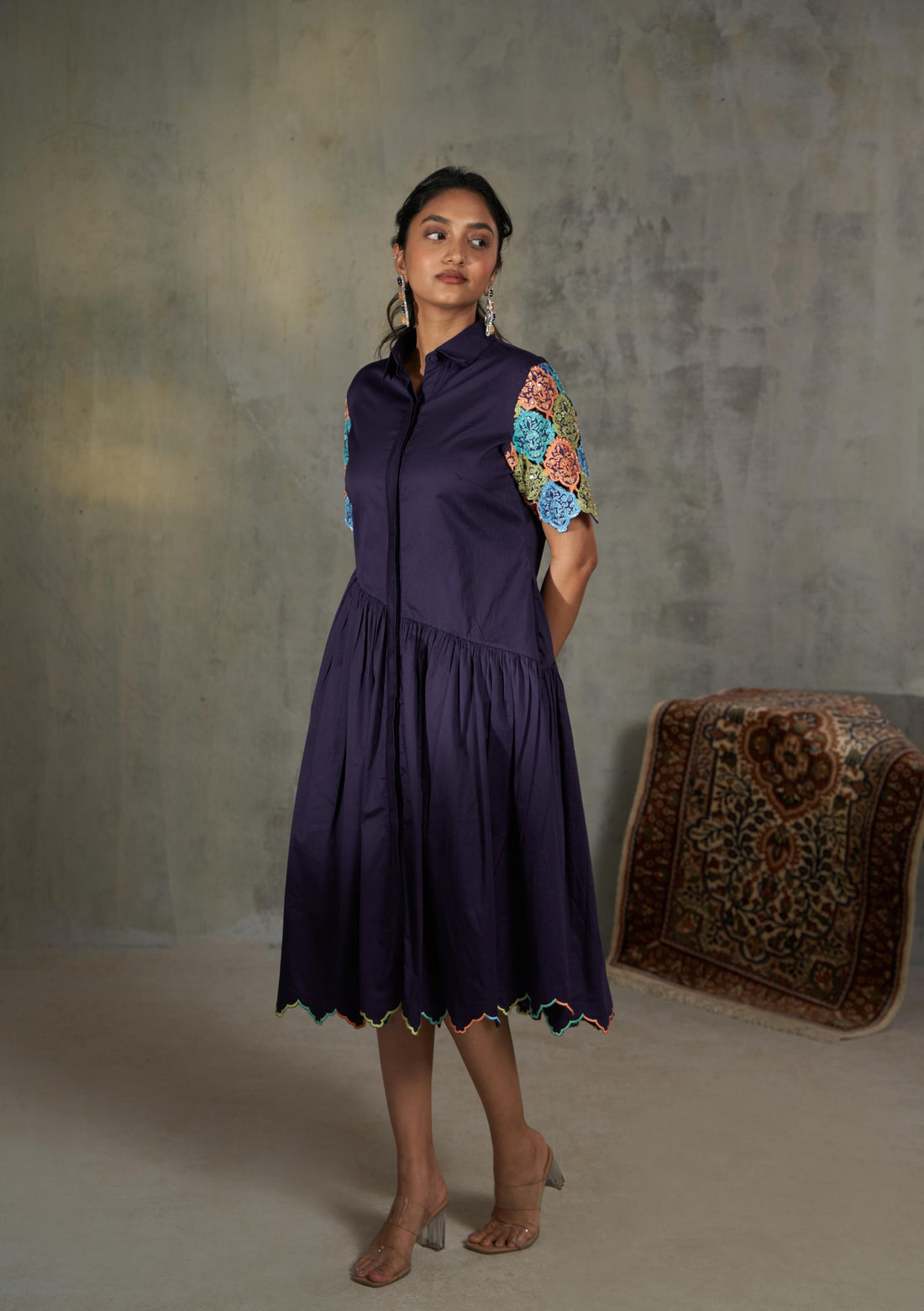 Dress With Cutwork Detail