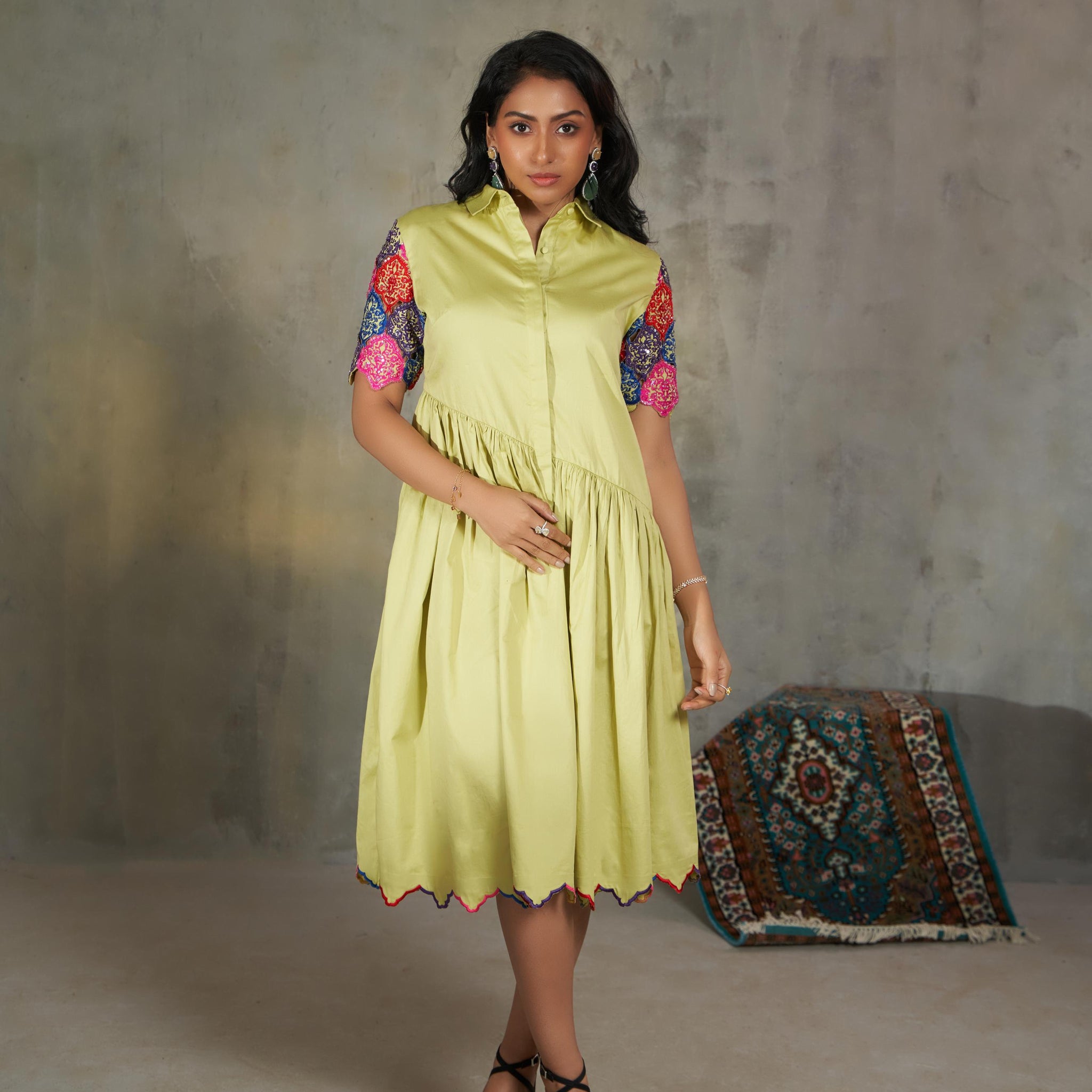 Dress With Cutwork Detail