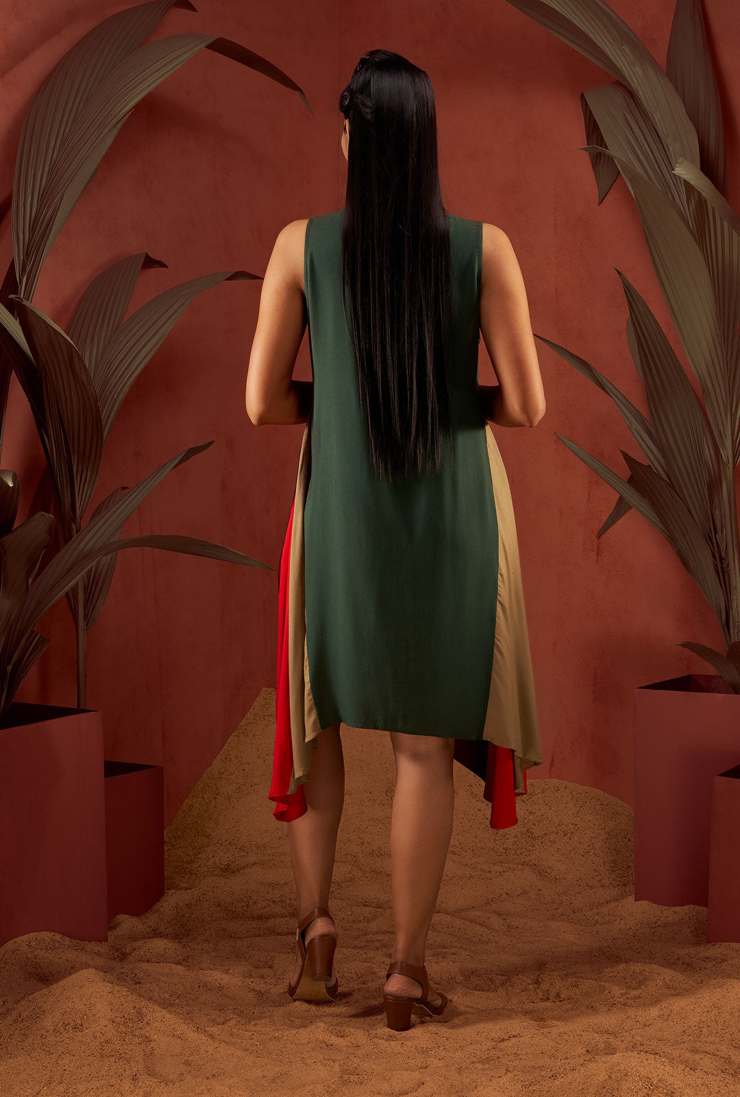 Asymmetrical Sleeveless Dress