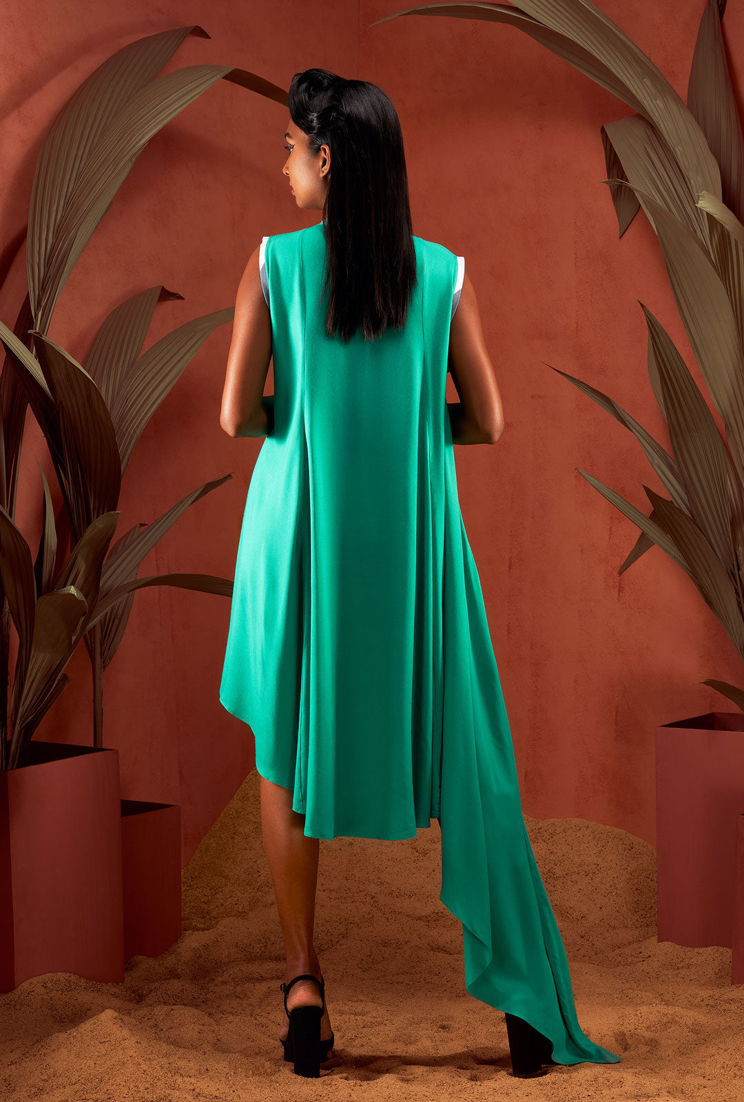 Asymmetric Sleeveless Dress