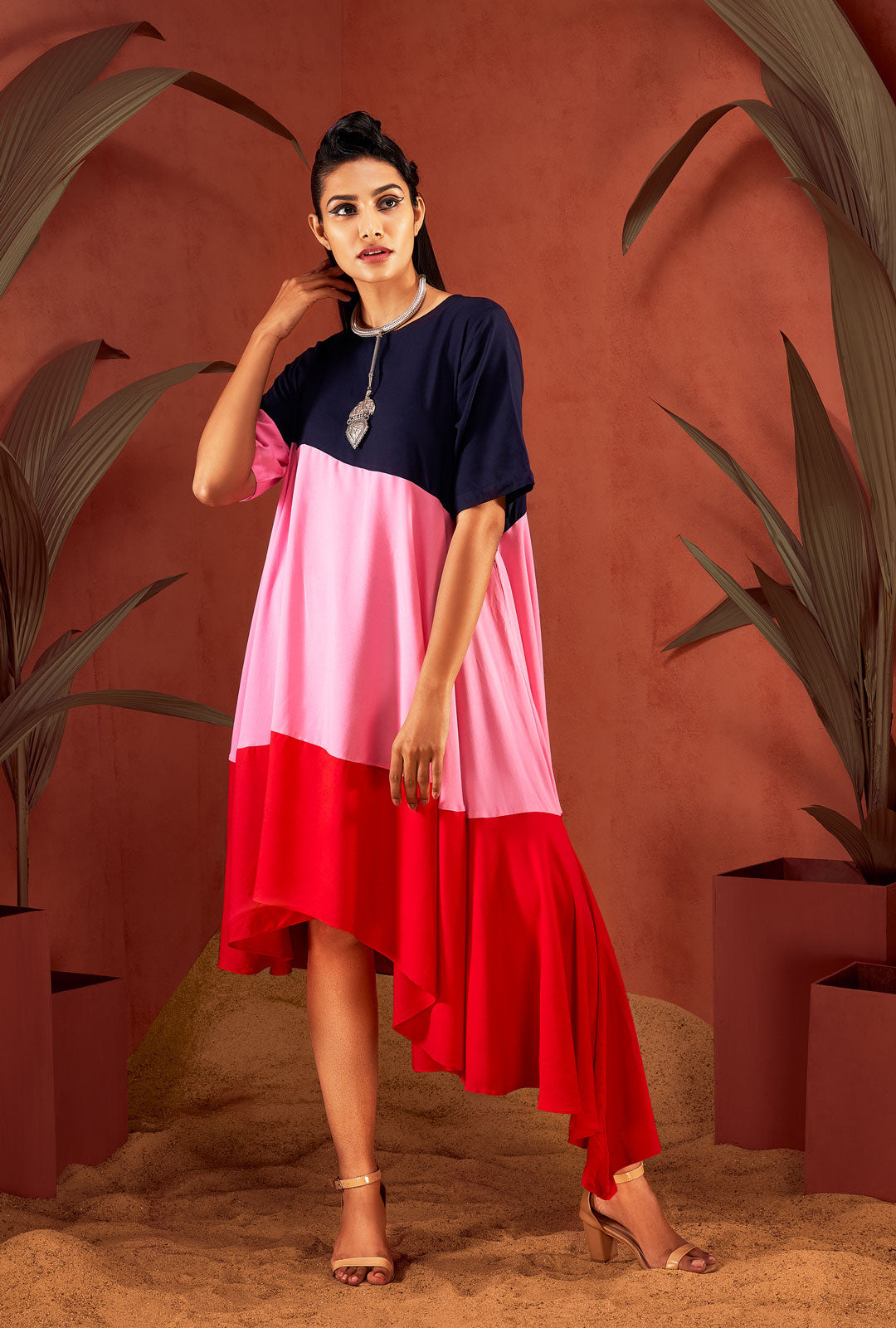 Colour Blocked Dress