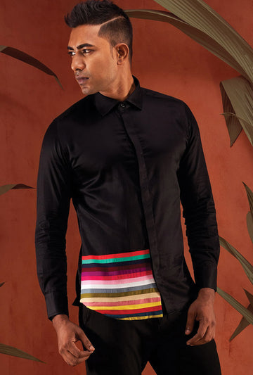 Shirt With Multi Colour Strips
