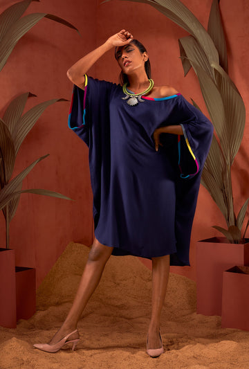 Oversized Tunic With Multi Hue Detail