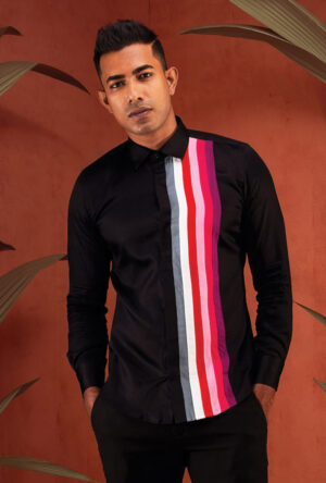 Black Candy Stripe Shirt