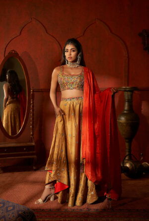 ASSYMETRICAL LEHENGA SET